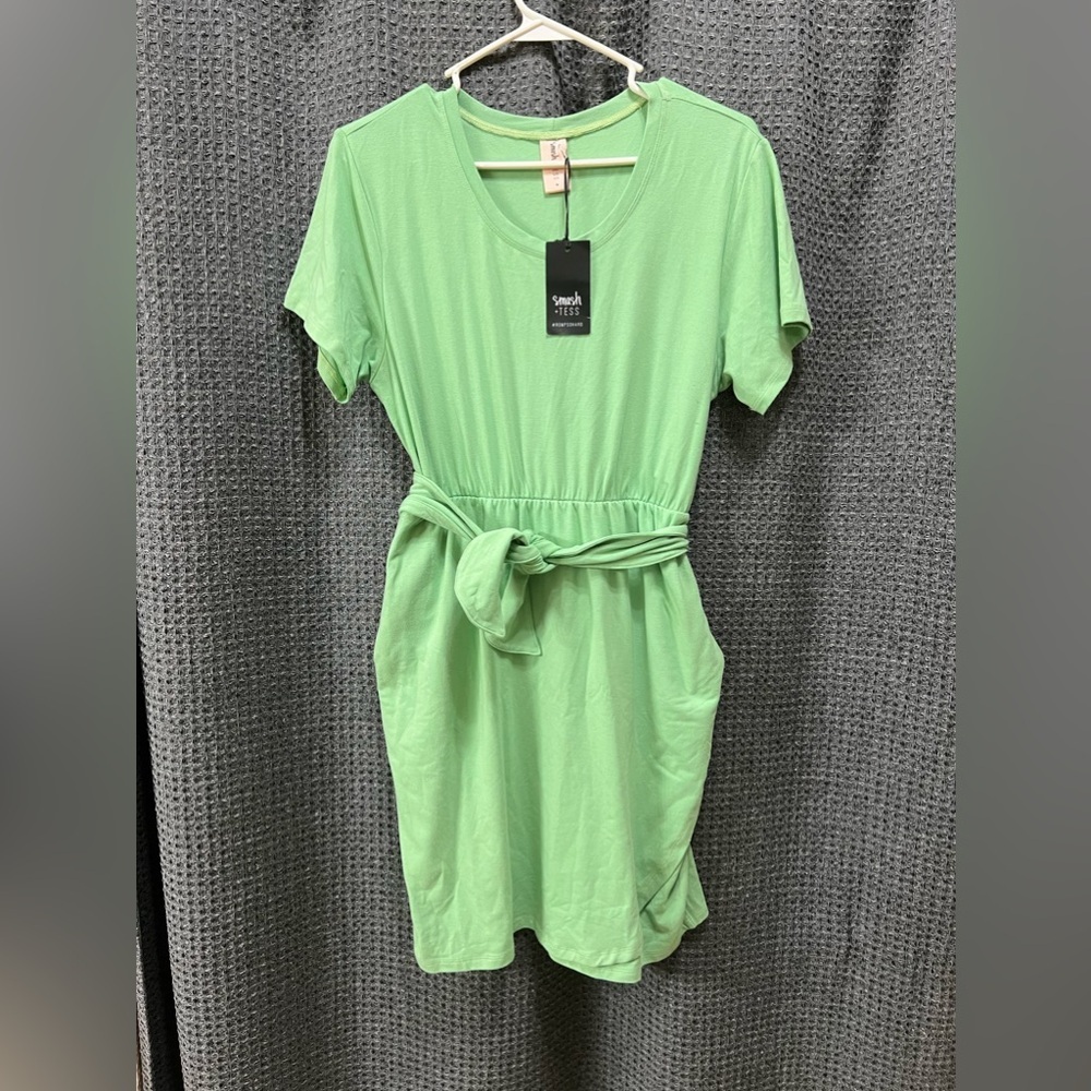 Smash + Tess Rebecca Shorty Wrap Dress in Smash Sage